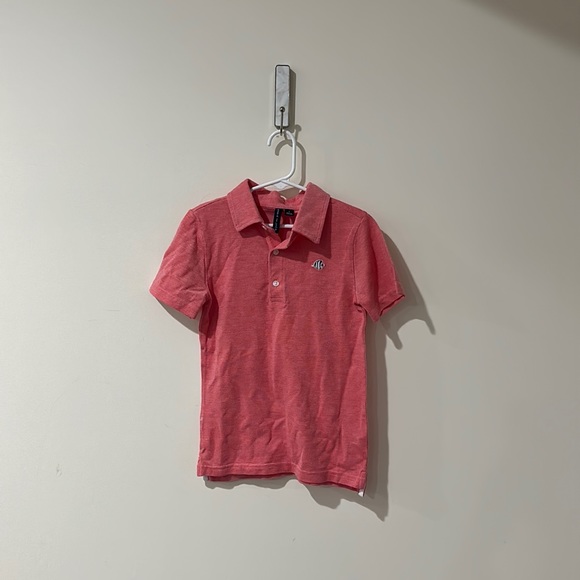 NEW • Janie and Jack • Boys Short Sleeve Polo Tee Shirt Light Red 6 - Picture 2 of 4
